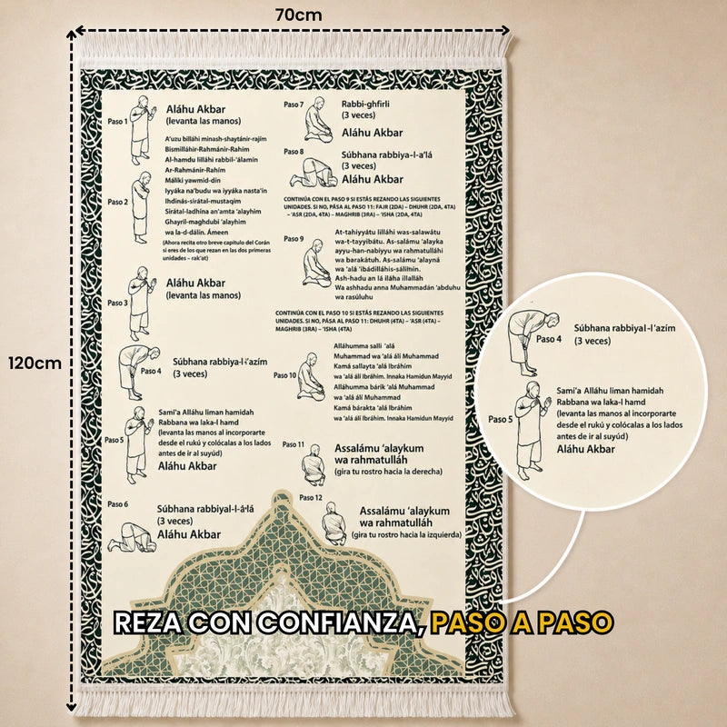 Alfombra de Rezo Paso a Paso