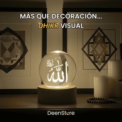LÁMPARA ESFÉRICA DE LUZ ISLÁMICA