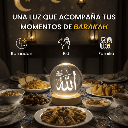 LÁMPARA ESFÉRICA DE LUZ ISLÁMICA