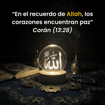 LÁMPARA ESFÉRICA DE LUZ ISLÁMICA